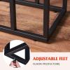 imageWLIVE CShaped End Table Small Side Tables for Sofa Wide Couch Table That Slide Under Laptop Snack Table for Living Room Bedroom Home Office Rustic BrownLight Brown