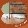imageWLIVE Dresser for Bedroom with 6 Drawers Wide Fabric Dresser TV Stand for 50 Inches TV with Metal Frame Wooden Top Fabric Storage Organizer for Livingroom Hallway Dark GrayRustic Brown