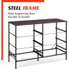 imageWLIVE Dresser for Bedroom with 6 Drawers Wide Fabric Dresser TV Stand for 50 Inches TV with Metal Frame Wooden Top Fabric Storage Organizer for Livingroom Hallway Dark GrayDark Gray