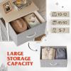 imageWLIVE Fabric Dresser 5Drawer Tall Dresser for Bedroom Storage Organizer with Fabric Bins Wood Top Sturdy Steel Frame Chest of Drawers for Closet Hallway Rustic Brown Wood Grain PrintLight Grey