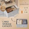 imageWLIVE Fabric Dresser for Bedroom Tall Dresser with 8 Drawers Storage Tower with Fabric Bins Double Dresser Chest of Drawers for Closet Playroom Dormitory Light GreyLight Grey