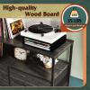 imageWLIVE Fabric Dresser for Bedroom Tall Dresser with 8 Drawers Storage Tower with Fabric Bins Double Dresser Chest of Drawers for Closet Playroom Dormitory Light GreyCharcoal Black Wood Grain Print