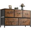 Rustic Brown Wood Grain Print