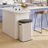 imageWLIVE 13 Gallon Trash Can 50 Liter Large Capacity Motion Sensor Automatic Trash Cans Touchless with LED Indicator Brushed Stainless Steel Finish Garbage Cans for Kitchen Office School SilverSilver