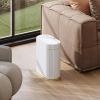 imageWLIVE 32 Gallon  12 Liter Automatic Bathroom Trash Can Motion Sensor Bathroom Trash Can with Bag Fixing Ring Quiet Small Waste Basket for Kitchen Office Bedroom Living Room WhiteWhiteGold