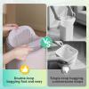 imageWLIVE 32 Gallon  12 Liter Automatic Bathroom Trash Can Motion Sensor Bathroom Trash Can with Bag Fixing Ring Quiet Small Waste Basket for Kitchen Office Bedroom Living Room WhiteWhite