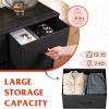 imageWLIVE Black Tall Dresser for Bedroom with 10 Drawers Chest of Drawers Dressers Bedroom Furniture Storage Organizer Unit with Fabric Bins for Closet Hallway Living RoomCharcoal Black