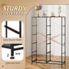 imageWLIVE Black Tall Dresser for Bedroom with 10 Drawers Chest of Drawers Dressers Bedroom Furniture Storage Organizer Unit with Fabric Bins for Closet Hallway Living RoomDark Grey