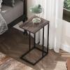 imageWLIVE C Shaped End Table Small Side Tables for Sofa and Bed Couch Table That Slides Under for Living Room Bedroom Home Office Small SpacesAgrey