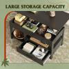 imageWLIVE Coffee Table 39quot Lift Top Coffee Table with Hidden Compartment Storage Drawers and Storage Shelf for Living Room Reception Room EspressoBlack
