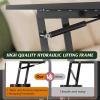 imageWLIVE Coffee Table 39quot Lift Top Coffee Table with Hidden Compartment Storage Drawers and Storage Shelf for Living Room Reception Room EspressoBlack