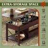 imageWLIVE Coffee Table 39quot Lift Top Coffee Table with Hidden Compartment Storage Drawers and Storage Shelf for Living Room Reception Room EspressoEspresso