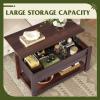 imageWLIVE Coffee Table 39quot Lift Top Coffee Table with Hidden Compartment and Storage Shelf for Living Room Reception Room and Bedroom RedBrown