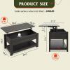 imageWLIVE Coffee Table 39quot Lift Top Coffee Table with Hidden Compartment and Storage Shelf for Living Room Rustic BrownEspresso