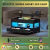 imageWLIVE Coffee Table Lift Top Coffee Table with 2 Drawers Large Hidden Hidden Compartment and Open Shelf Lift Tabletop Dining Table for Living Room BlackBlack