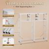imageWLIVE Dresser for Bedroom with 10 Drawers Fabric Dresser Chest of Drawers with Side Pockets and Hooks Sturdy Metal Frame Drawers Organizer Unit for Living Room Hallway BlackWhite