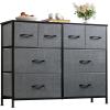 imageWLIVE Dresser for Bedroom with 8 Drawers Wide Fabric Dresser for Storage and Organization Chest of Drawers Dressers for Living Room Closet Hallway Dark GreyDark Grey