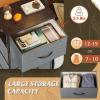 imageWLIVE Dresser with 4 Drawers Fabric Storage Tower Organizer Unit for Bedroom Hallway Entryway Closets Sturdy Steel Frame Wood Top Easy Pull Handle Rustic Brown Wood Grain PrintDark Grey