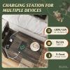 imageWLIVE End Table with Charging Station Side Table with USB Ports and Outlets Narrow Side Table for Small Spaces Living Room Couch Nightstand with Storage BrownBrown