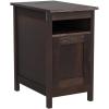imageWLIVE End Table with Charging Station Side Table with USB Ports and Outlets Narrow Side Table for Small Spaces Living Room Couch Nightstand with Storage BrownEspresso