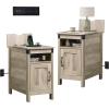 imageWLIVE End Table with Charging Station Side Table with USB Ports and Outlets Narrow Side Table for Small Spaces Living Room Couch Nightstand with Storage BrownGreige