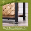 imageWLIVE End Tables Living Room Set of 2 Small End Table for Two Narrow Side Table for Bedroom Home Office Small Spaces 3Tier End Table for Couch Sofa Bed Rustic BrownRustic Brown