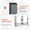 imageWLIVE Fabric Dresser for Bedroom 6 Drawer Double Dresser Storage Tower with Fabric Bins Chest of Drawers for Closet Living Room Hallway Dark GreyAdark Grey