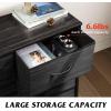 imageWLIVE Fabric Dresser for Bedroom 6 Drawer Double Dresser Storage Tower with Fabric Bins Chest of Drawers for Closet Living Room Hallway Dark GreyCharcoal Black Wood Grain Print