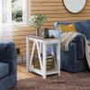 imageWLIVE Farmhouse End Table Narrow Side Table with Charging Station Slim End Table Side Table for Bedroom Living Room Small Spaces with 2 USB and 2 Power Outlets 118quot D x 236quot W x 2374quot HGreige