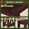 imageWLIVE Farmhouse End Table Narrow Side Table with Charging Station Slim End Table Side Table for Bedroom Living Room Small Spaces with 2 USB and 2 Power Outlets 118quot D x 236quot W x 2374quot HEspresso