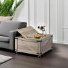 imageWLIVE Farmhouse Lift Top Coffee Table with Storage 315quot Square Center Table FlipTop Hidden Compartment WoodGrain Coffee Table for Living Room Bedroom BlackGrey