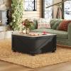 imageWLIVE Farmhouse Lift Top Coffee Table with Storage 315quot Square Center Table FlipTop Hidden Compartment WoodGrain Coffee Table for Living Room Bedroom BlackBlack