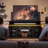 imageWLIVE Farmhouse TV Stand for 65 Inch TV Tall Entertainment Center with Storage Cabinets Media Console TV Cabinet with LED for Living Room and Bedroom BlackBlack