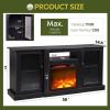 imageWLIVE Fireplace TV Stand for 65quot TV Entertainment Center with 18 Inch Electric Fireplace TV Console with Open Shelves for Living Room and Bedroom WhiteBlack