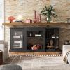 imageWLIVE Fireplace TV Stand for 65quot TV Entertainment Center with 18 Inch Electric Fireplace TV Console with Open Shelves for Living Room and Bedroom WhiteBlack