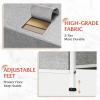 imageWLIVE Large Dresser for Bedroom Fabric Dresser with 10 Drawers Storage Tower with Fabric Bins Double Dressers Chest of Drawers for Closet Living Room Hallway Dark GreyLight Grey