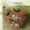 imageWLIVE Lift Top Coffee Table 39quot Coffee Table with Storage Drawers Hidden Compartment Wooden Lift Tabletop Center Table for Living Room Home Rustic OakRustic Brown
