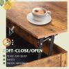 imageWLIVE Lift Top Coffee Table 39quot Coffee Table with Storage Drawers Hidden Compartment Wooden Lift Tabletop Center Table for Living Room Home Rustic OakRustic Brown