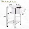 imageWLIVE Nightstand Bedside Side Table for Bedroom Dorm with Steel Frame Night Stand End Table with Fabric Storage Drawer Easy Assembly Rustic Brown Wood Grain Print 1173D 1567W 2503quot HWhite