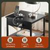 imageWLIVE Side Table with Charging Station and USB Ports Small End Tables for Small Spaces 3Tier Nightstand with Adjustable Shelf Bedside Tables Living Room Bedroom GreigeBlack
