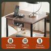 imageWLIVE Side Table with Charging Station and USB Ports Small End Tables for Small Spaces 3Tier Nightstand with Adjustable Shelf Bedside Tables Living Room Bedroom GreigeBrown