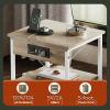 imageWLIVE Side Table with Charging Station and USB Ports Small End Tables for Small Spaces 3Tier Nightstand with Adjustable Shelf Bedside Tables Living Room Bedroom GreigeGreige