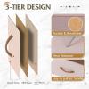 imageWLIVE Storage Organizer Unit with 11 Fabric Bins Storage Drawers Organizer with Steel Frame Tall Storage Tower Organizaton for Living Room Hallway Office Rustic BrownPink
