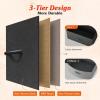imageWLIVE Storage Organizer Unit with 13 Fabric Bins Storage Drawers Organizer with Steel Frame Tall Storage Tower Organizaton for Living Room Hallway Office Charcoal BlackCharcoal Black
