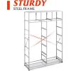 imageWLIVE Storage Organizer Unit with 13 Fabric Bins Storage Drawers Organizer with Steel Frame Tall Storage Tower Organizaton for Living Room Hallway Office Charcoal BlackWhite