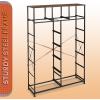 imageWLIVE Storage Organizer Unit with 13 Fabric Bins Storage Drawers Organizer with Steel Frame Tall Storage Tower Organizaton for Living Room Hallway Office Charcoal BlackRustic Brown Wood Grain Print