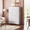 imageWLIVE Storage Organizer Unit with 13 Fabric Bins Storage Drawers Organizer with Steel Frame Tall Storage Tower Organizaton for Living Room Hallway Office Charcoal BlackWhite