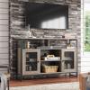imageWLIVE TV Stand 55 inch TV Tall Entertainment Center with Storage Farmhouse Industrial TV Console for Bedroom Living Room Rustic BrownGreige