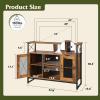 imageWLIVE TV Stand 55 inch TV Tall Entertainment Center with Storage Farmhouse Industrial TV Console for Bedroom Living Room Rustic BrownRustic Brown