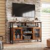imageWLIVE TV Stand 55 inch TV Tall Entertainment Center with Storage Farmhouse Industrial TV Console for Bedroom Living Room Rustic BrownRustic Brown